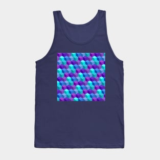 Abstract Blocks - Blue Tank Top